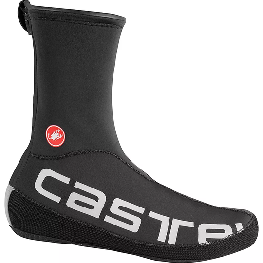 Castelli Diluvio UL Shoecovers Overshoes - S/M} - Black-Silver Reflex, Black-Silver Reflex