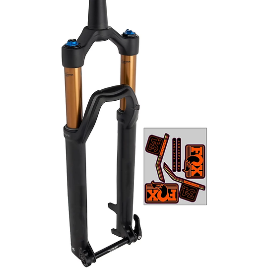 Fox Suspension 34 Float Factory Boost Fork 2017 - Black - Orange - 130mm Travel}, Black - Orange