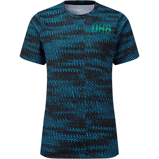 dhb MTB Women's SS Trail Jersey - Glitch - UK 10} - Blue, Blue