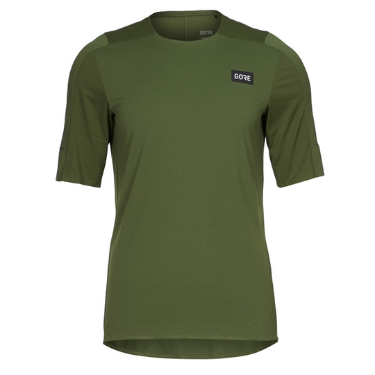 Gore Wear Trailkpr Tech Jersey Mens - Utility Green - Miehet - S