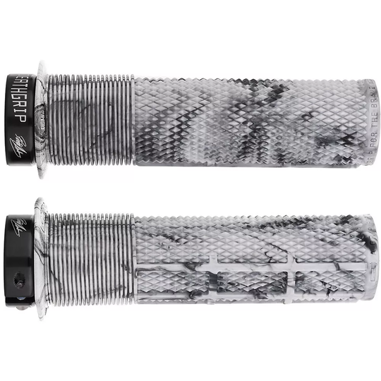 DMR Brendog Death Grip MTB Grips - 135mm - Snow Camo, Snow Camo