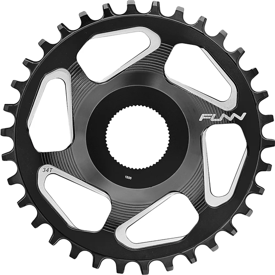 Funn Solo ES Narrow Wide E-MTB Chain Ring - Direct Mount - Black, Black