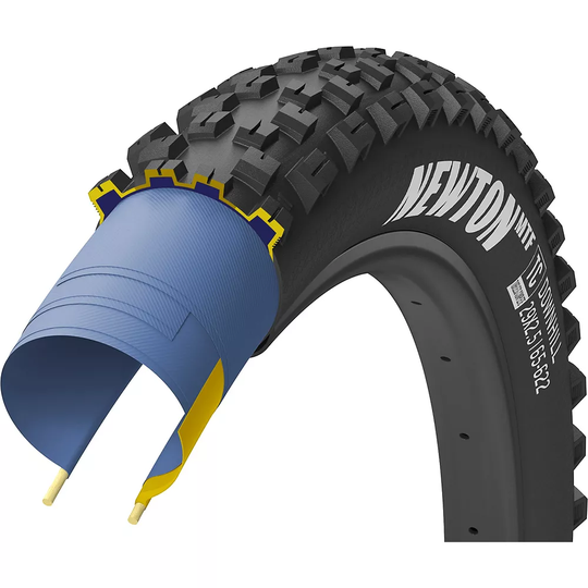Goodyear Newton MTF Downhill Tubeless Tyre - Black - 27.5" (650b)}, Black