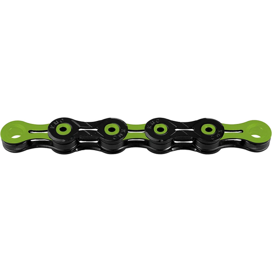 KMC DLC10 10 Speed Chain - Black-Green, Black-Green