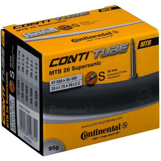 Continental MTB 26 Supersonic Inner Tube - 42mm Valve