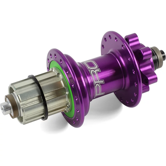 Hope Pro 4 MTB Quick Release Rear Hub - 32h - 135mm x QR Axle - Purple, Purple
