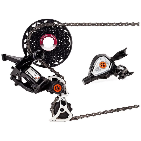 Box One DH 7 Speed MTB Drivetrain Groupset - Black - 10-12t}, Black