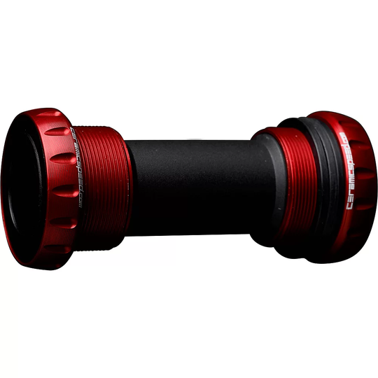 CeramicSpeed BSA Shimano MTB Bottom Bracket - 73mm - English Thread - 24mm Spindle} - Red, Red