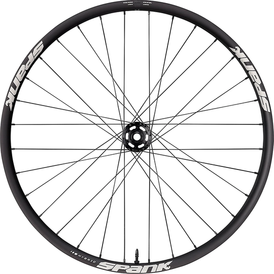 Spank OOZY 345 Front Hybrid Boost MTB Wheel - Black - 32H}, Black