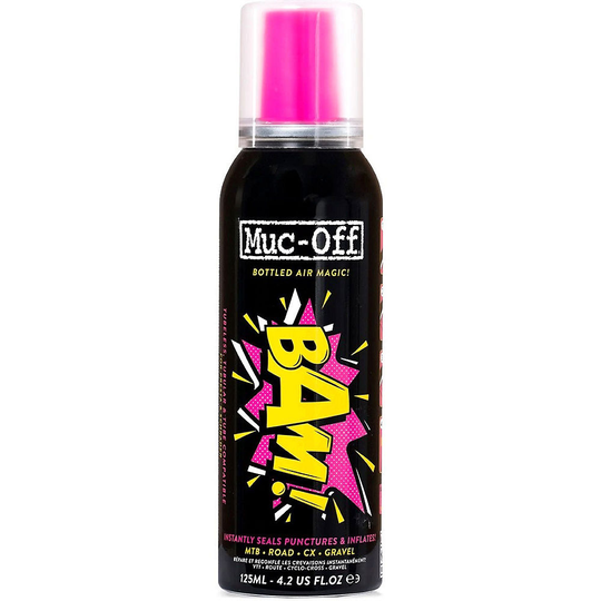 Muc-Off BAM! Instant Puncture Repair Spray - 125ml} - Clear, Clear