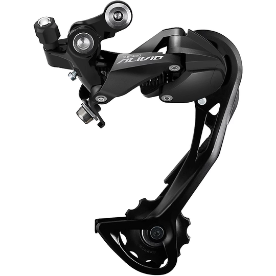 Shimano Alivio M3100 9 Speed MTB Rear Derailleur - Long Cage} - Black, Black