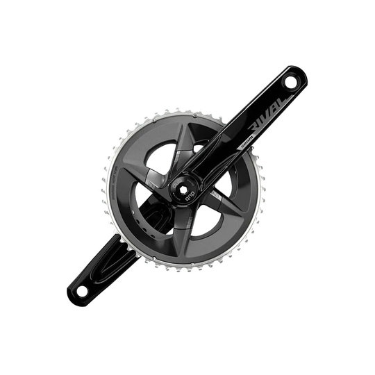 SRAM Rival 2x 12 Speed Chainset - Black - 46.33t}, Black