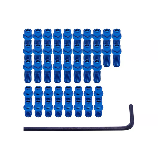DMR Flip Pin Set for Vault Flat MTB Pedals - 44 Pack} - Blue, Blue