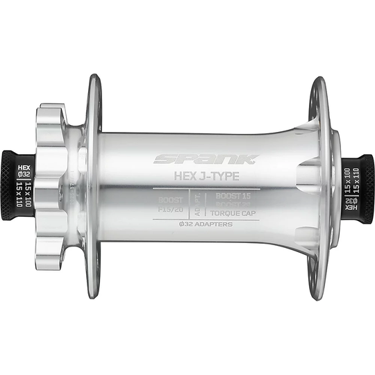 Spank HEX J-TYPE Boost Front Hub - 32H - Silver, Silver