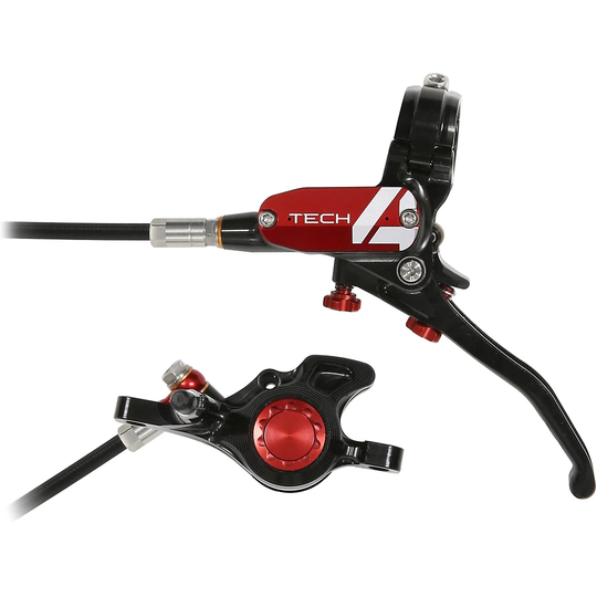 Hope Tech 4 Trial Zone No.9 Brake - No Rotor - Red - RH}, Red