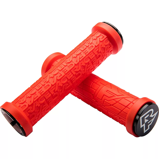 Race Face Grippler Lock-on Mountain Bike Grips - 30mm} - Red, Red