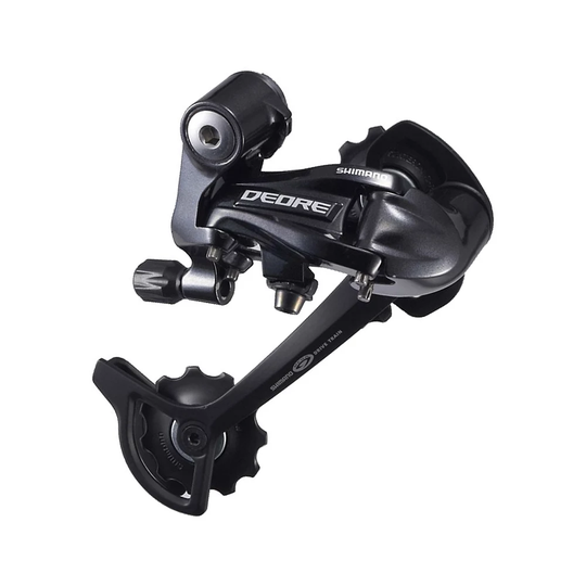 Shimano Deore M591 9 Speed Rear Derailleur - Long Cage} - Black, Black