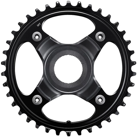 Shimano STEPS SM-CRE80-12 Chainring - 1x12-speed - Black - 36t}, Black