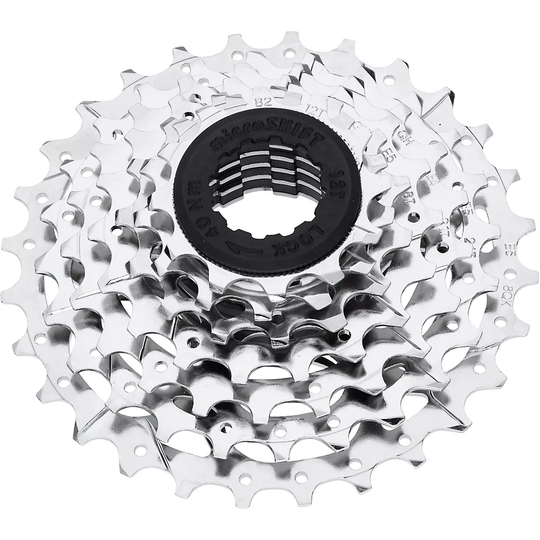 microSHIFT H072 7 Speed Cassette - Silver - 12-28t}, Silver