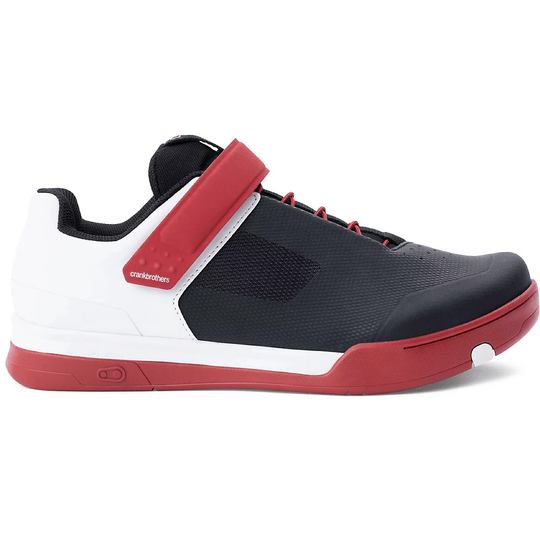 crankbrothers Mallet Speedlace MTB Clipless Shoe 2021 - UK 12} - Red-Black-White, Red-Black-White