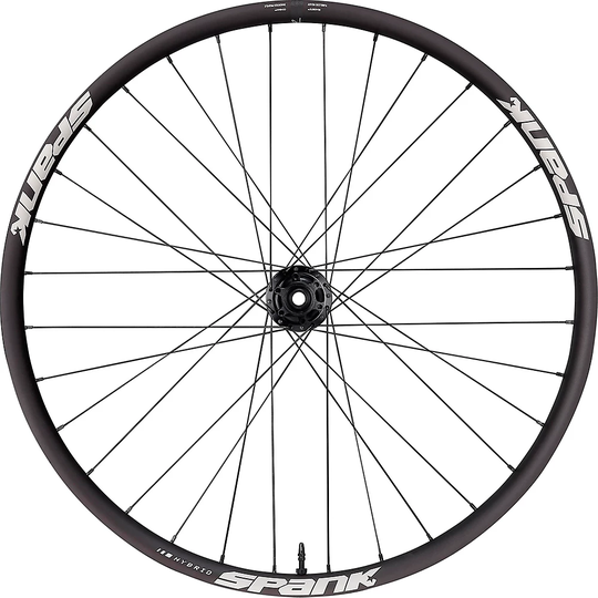 Spank OOZY 395+ Boost Rear Hybrid MTB Wheel - 32H - Black, Black