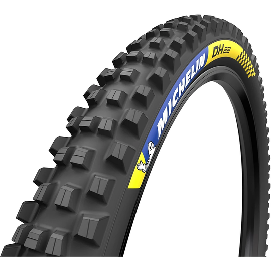 Michelin DH 22 Tubeless Ready Tyre - Wire Bead - Black, Black
