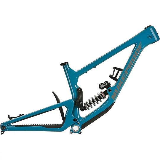 Nukeproof Giga 297 Carbon MTB Frame (Push Shock) - Teal - L}, Teal
