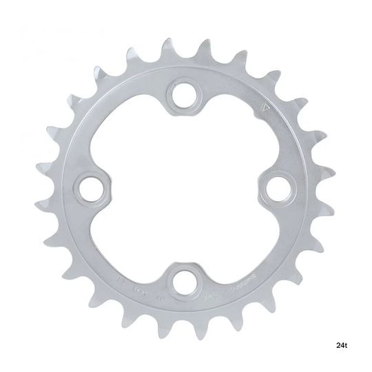 Shimano XT M780 10 Speed Triple MTB Chain Ring - 4-Bolt - Silver, Silver
