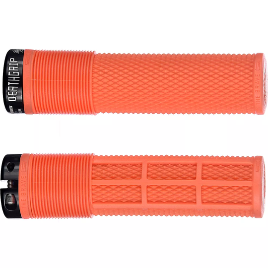 DMR Brendog Death Grip Flangeless MTB Grips - 135mm - Tango, Tango