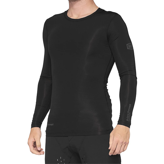 100% R-Core Concept Long Sleeve Jersey SS22 - S} - Black, Black