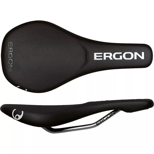 Ergon SMD2 Mountain Bike Saddle - 130mm Wide - Black, Black