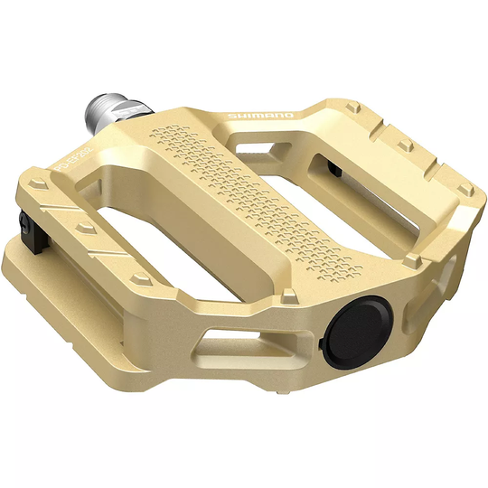 Shimano EF202 Flat Mountain Bike Pedals - Gold, Gold