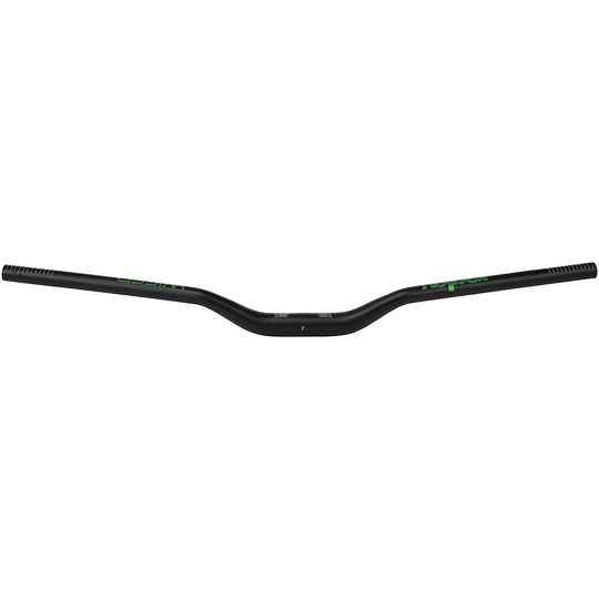Ragley Wiser Alloy Riser MTB Handlebar - Black - Green - 31.8mm, Black - Green