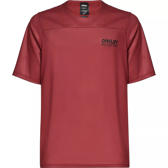 Oakley Factory Pilot Lite MTB SS Jersey - S} - Iron Red, Iron Red