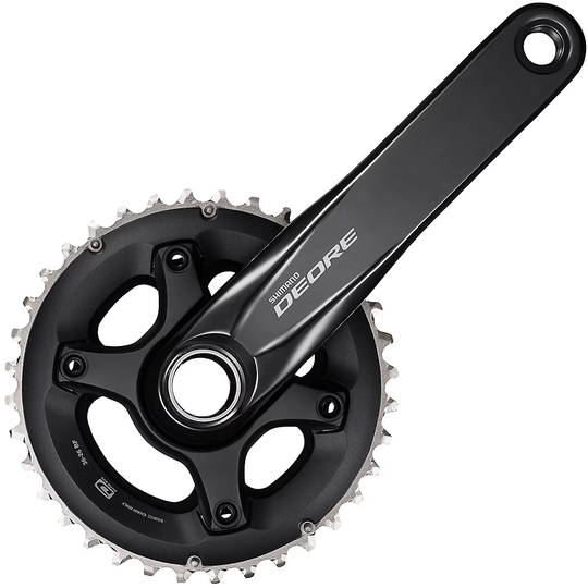 Shimano Deore M6000 10 Speed Boost MTB Chainset - Black - 104mm, Black