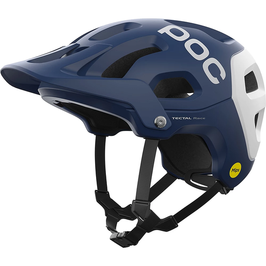 POC Tectal Race MIPS Helmet 2022 - M} - Lead Blue-Hydrogen White Matt, Lead Blue-Hydrogen White Matt