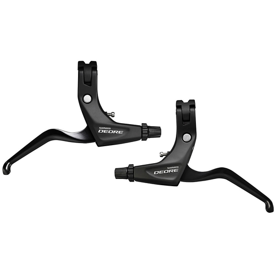 Shimano Deore T611 V-Brake Levers - Pair} - Black, Black