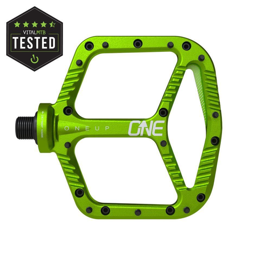OneUp Aluminum Pedals Green