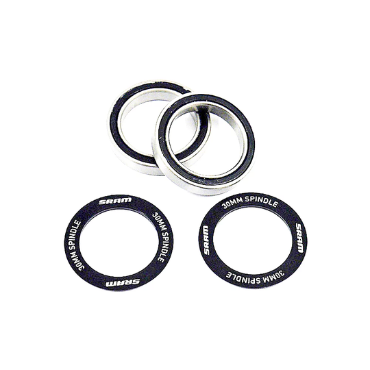 SRAM BB30 BB Assembly Kit (Alloy Bearings) - Silver, Silver