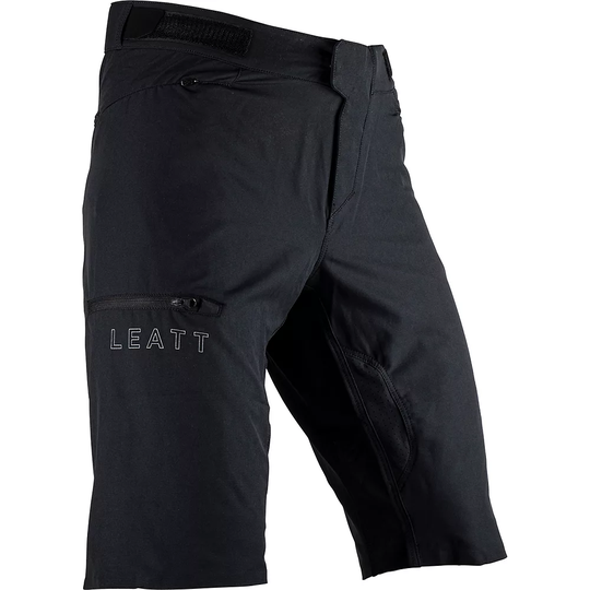 Leatt MTB Trail 1.0 Shorts 2023 - XS} - Black, Black