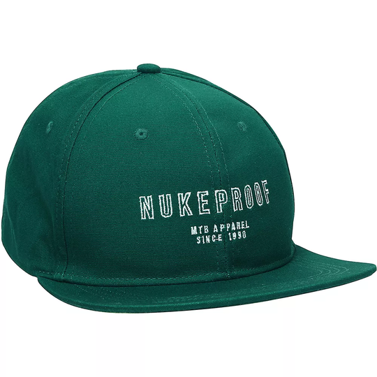 Nukeproof Flat Peak Cap Rain Forest SS22 - One Size}, Rain Forest