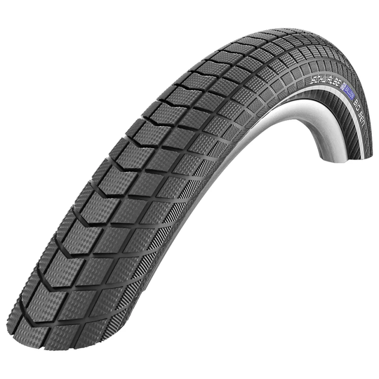 Schwalbe Big Ben MTB Tyre (RaceGuard) - Wire Bead - Black - Reflex, Black - Reflex