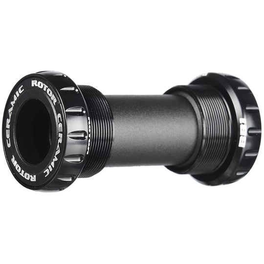 Rotor BB1 BSA Ceramic MTB Bottom Bracket - 68/73mm - English Thread - 24mm Spindle} - Black, Black