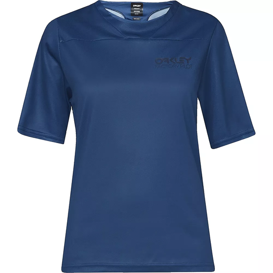 Oakley Women's Factory Pilot Lite MTB SS Jersey - XS} - Poseidon, Poseidon