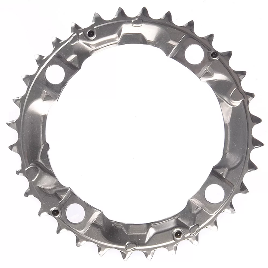 Shimano Alivio FCM410 Triple Chainring - 4-Bolt - Silver, Silver