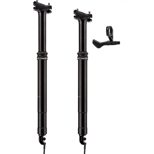 Brand-X Ascend Dropper Seatpost (100, 125 & 150) - 370mm - Black, Black