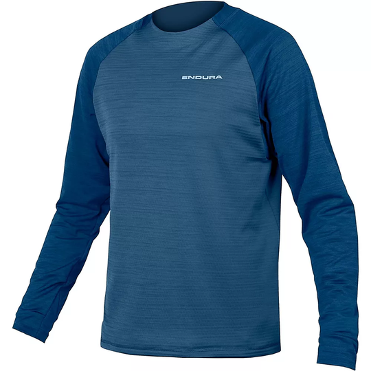 Endura Singletrack Fleece MTB Jersey - XXL} - Ensign Blue, Ensign Blue