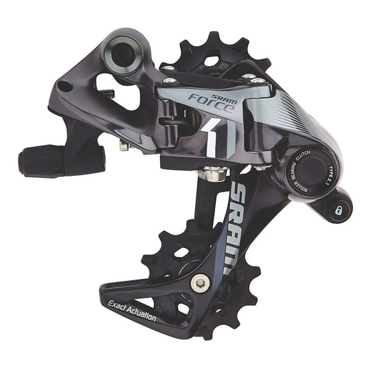 SRAM Force CX1 11 Speed Rear Derailleur - Long Cage} - Black, Black