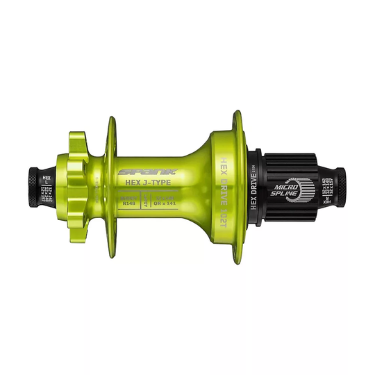 Spank HEX J-TYPE Boost Rear Hub - 32H 148mm - Green, Green