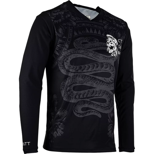 Leatt MTB Gravity 3.0 Jersey 2023 - L} - Black, Black